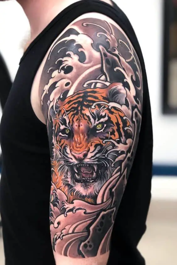 Japanese tiger tattoo 2