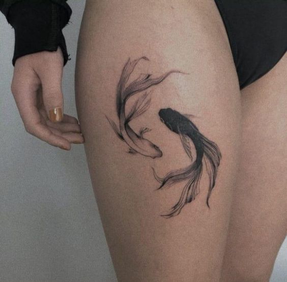 Koi fish tattoo design 1