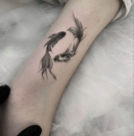 Koi fish tattoo design 2