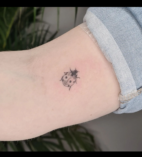 Ladybird tattoo by