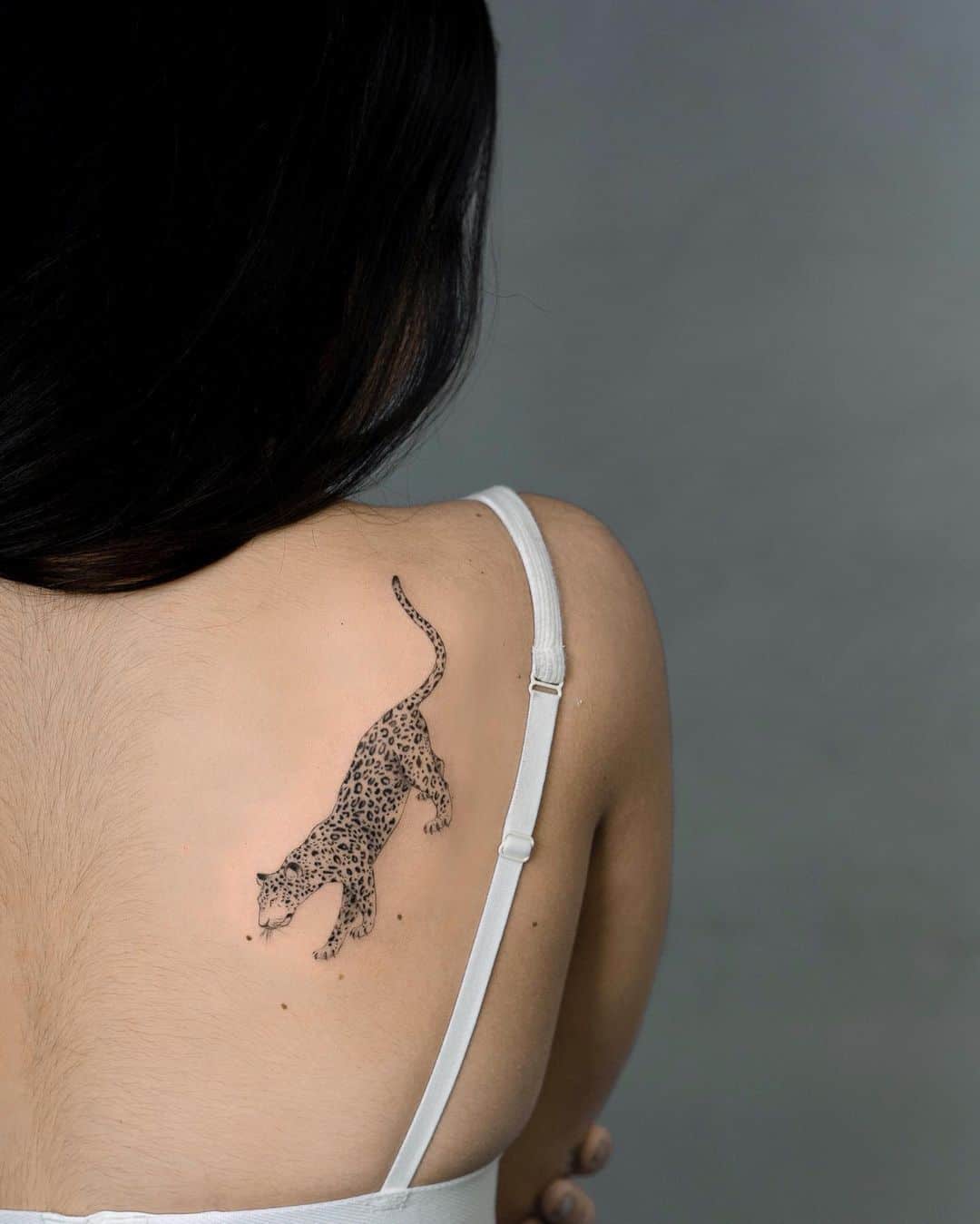 Leopard tattoo by cristinasantats
