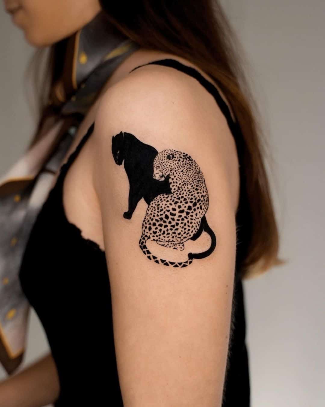 Leopard tattoo by gyu tattoo