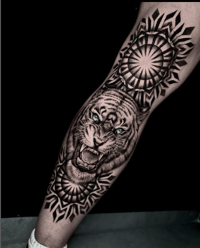 Mandala tiger tattoo 1 by humaninkstinct