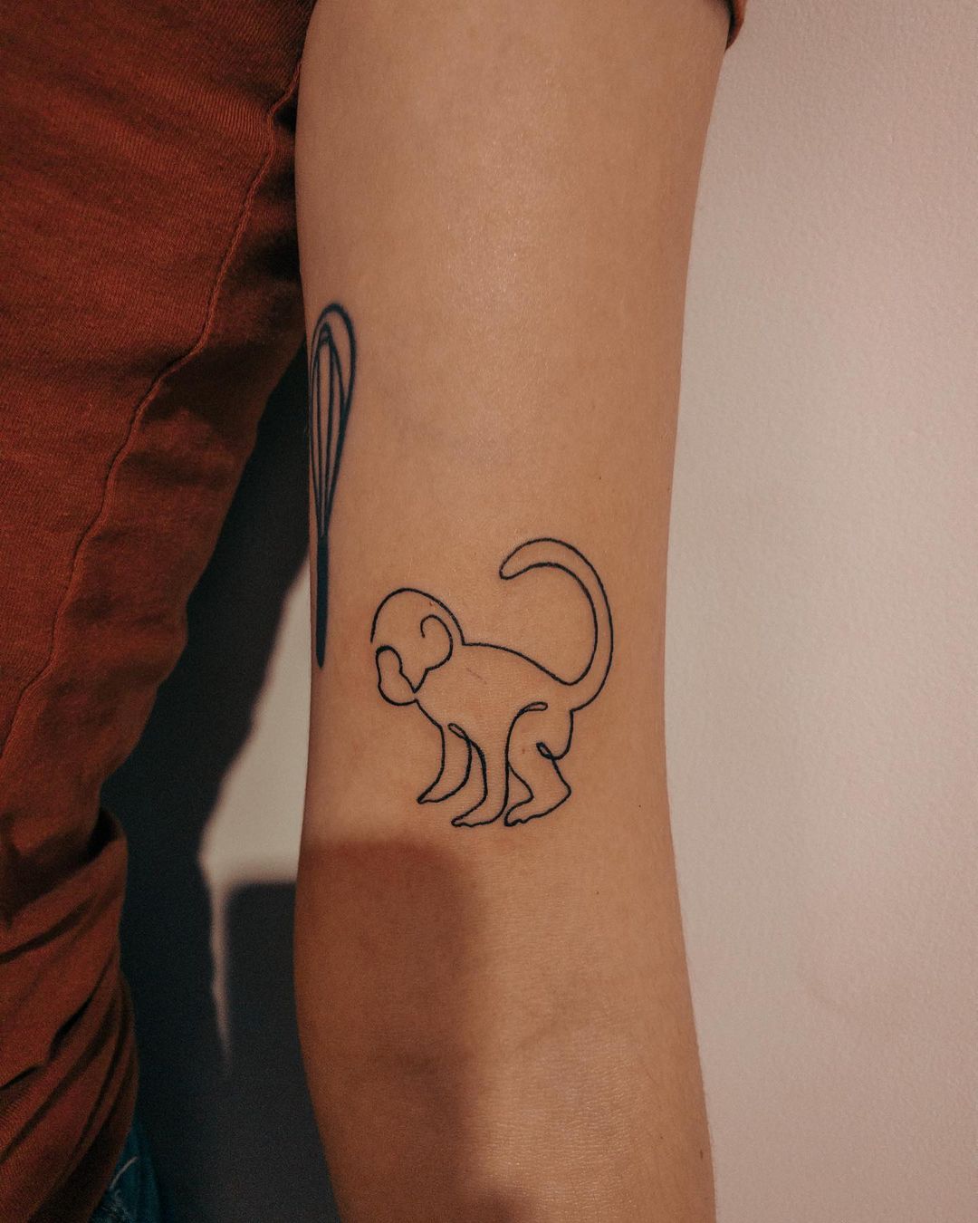 Monkey tattoo design by