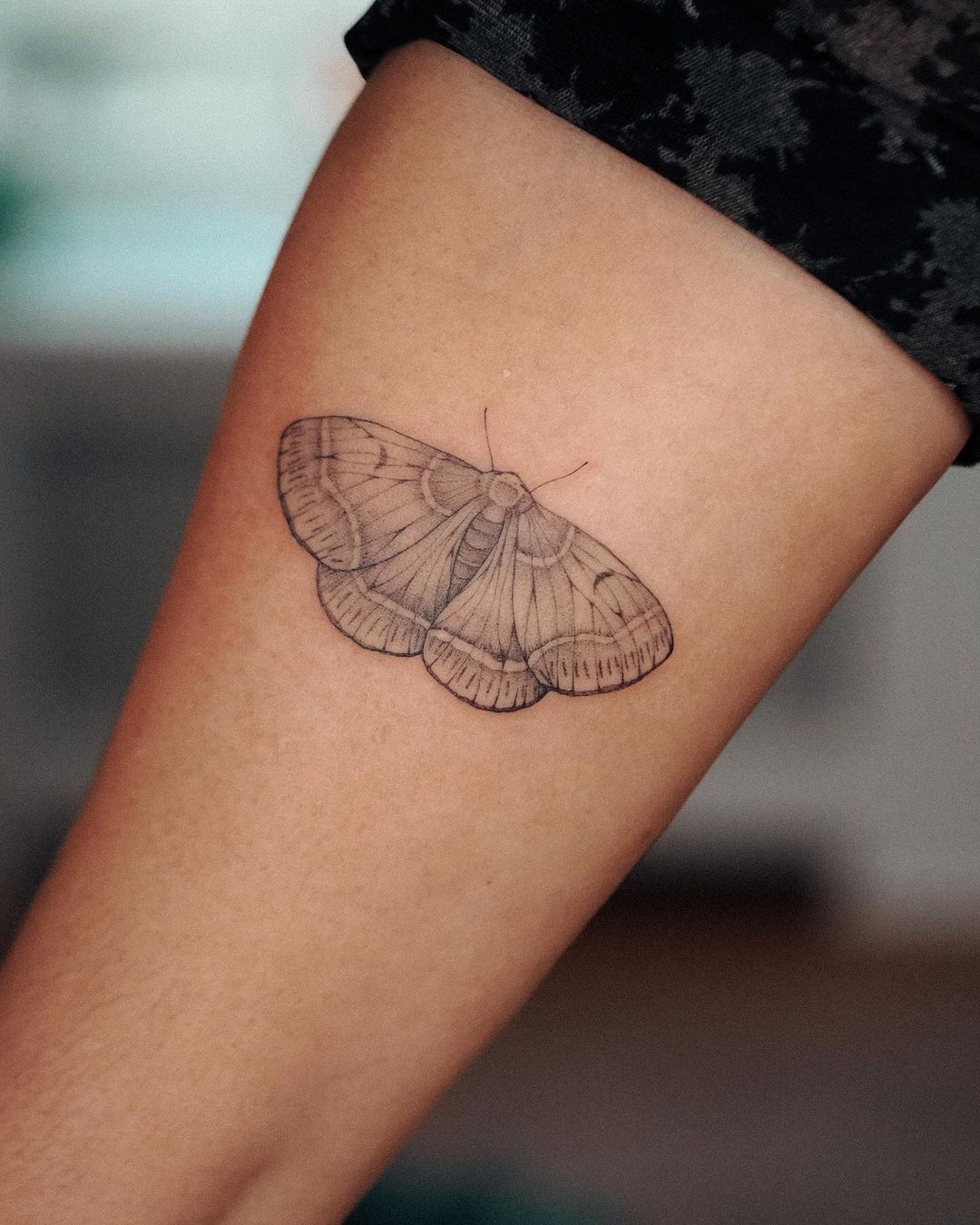 Moth tattoo design by bunami.ink