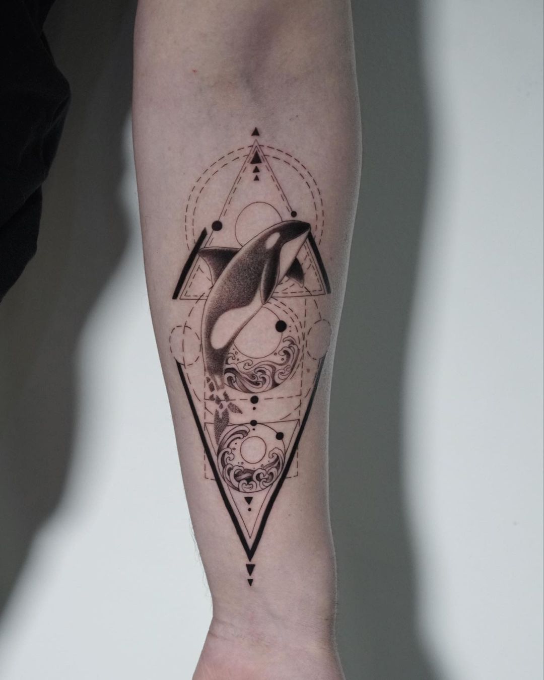 Orca whale tattoo by anaisurquia