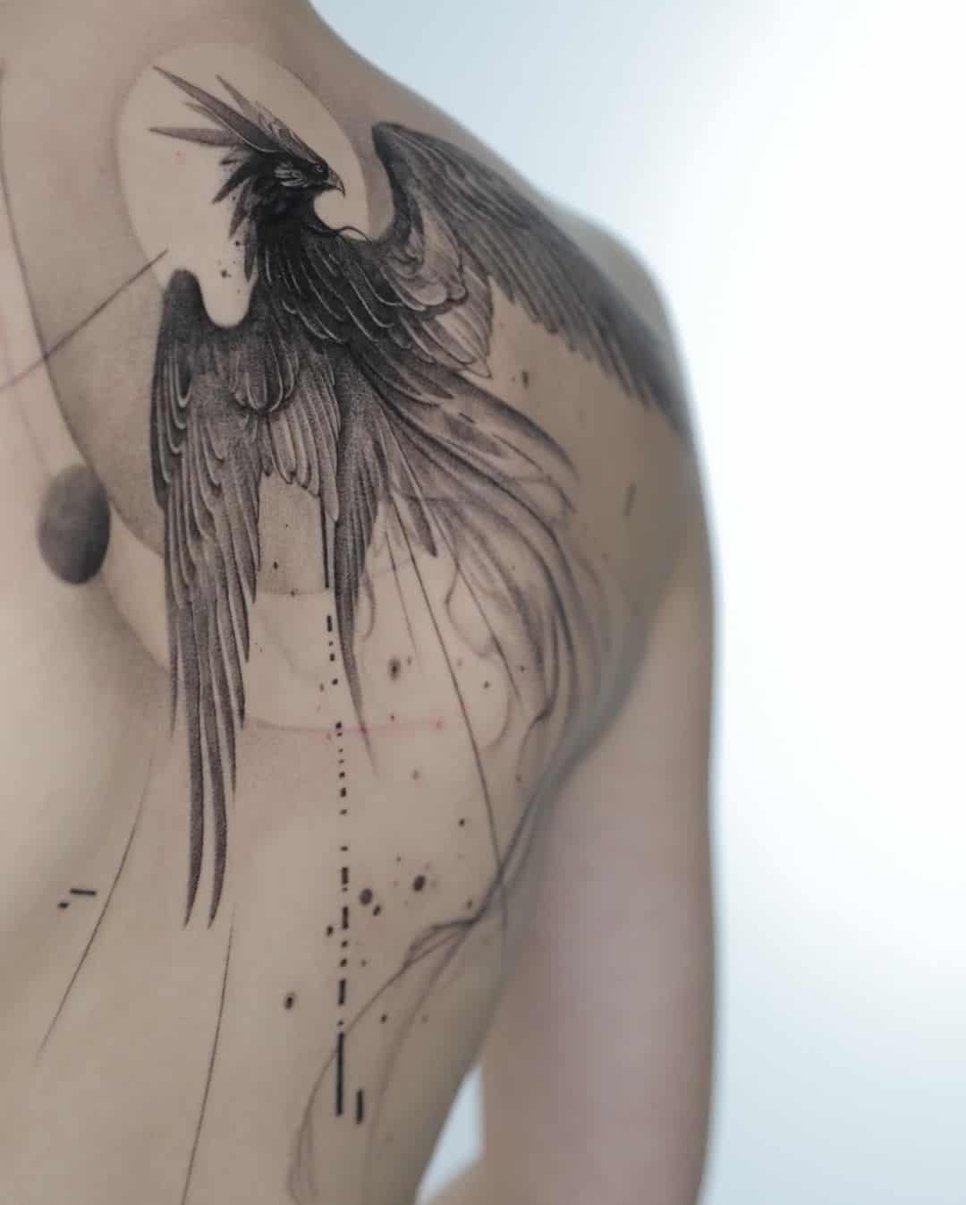 Phoenix tattoo by daniel berdiel