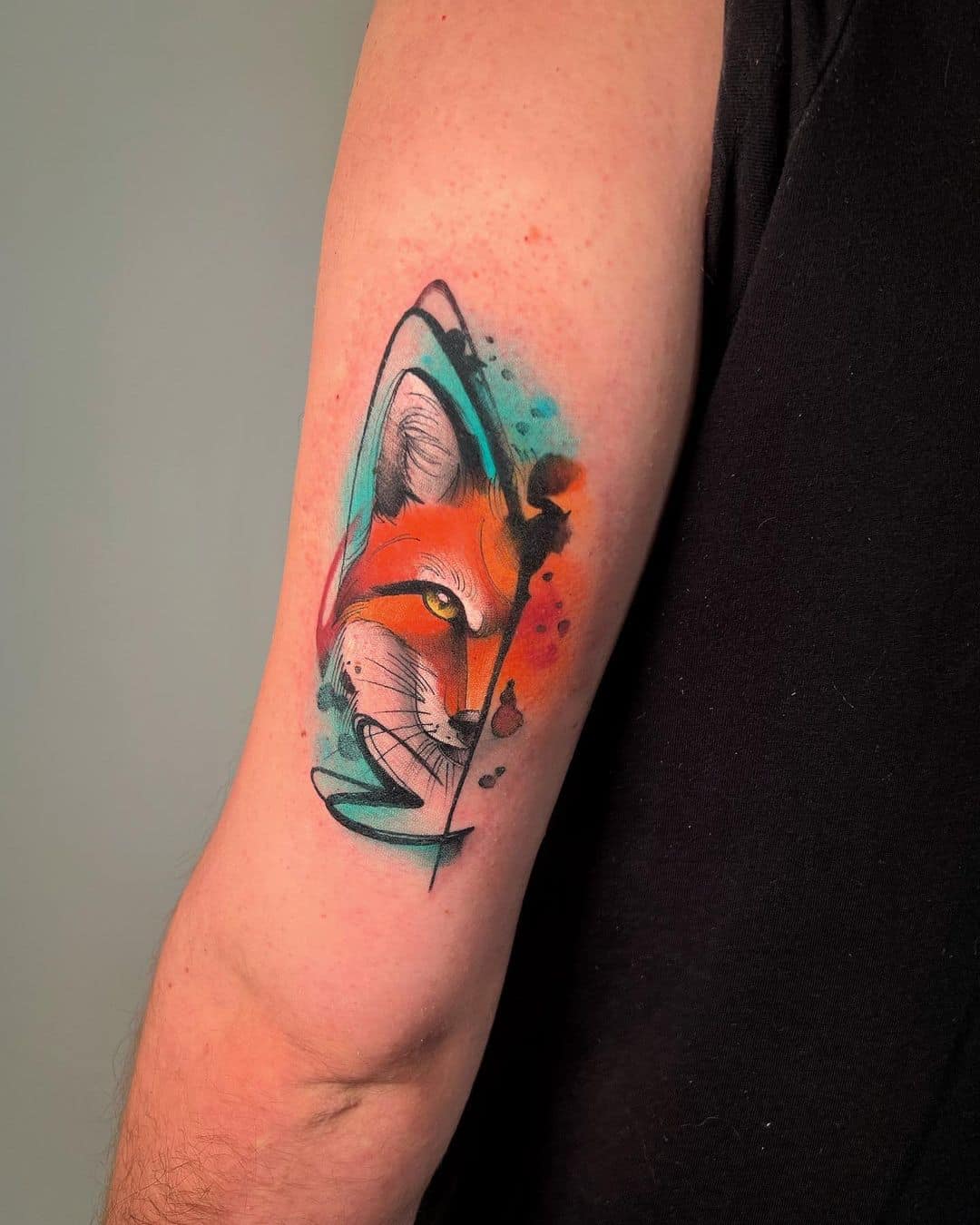 Realistic fox tattoo by martapoisontattoo