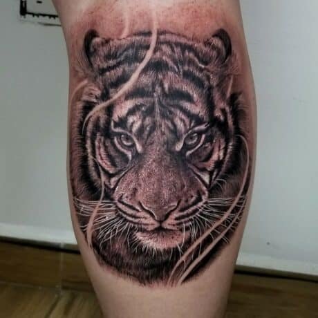 Striking Tiger Tattoo Design Ideas For Your Leg | Make A Bold Statement