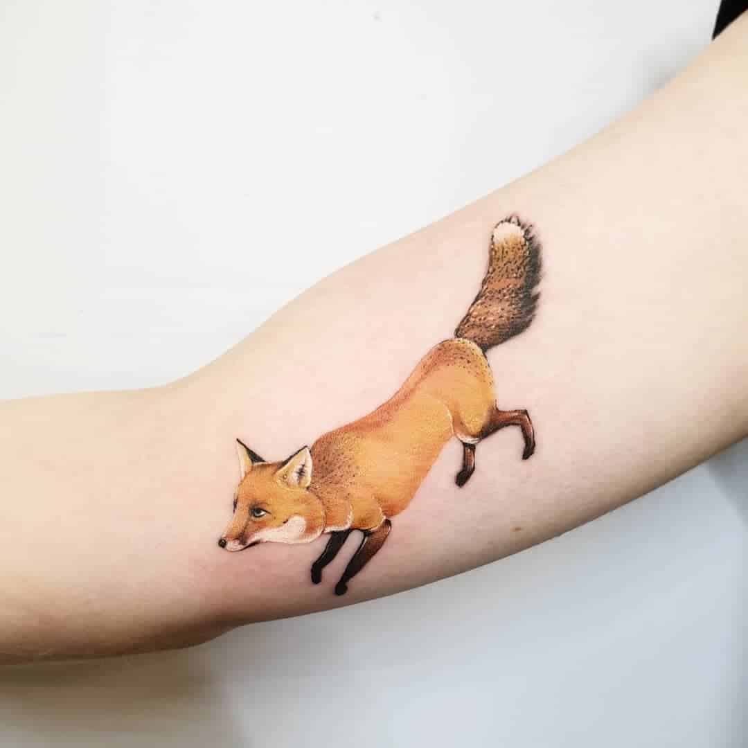 Red fox tattoo design by leehumphs tattooer