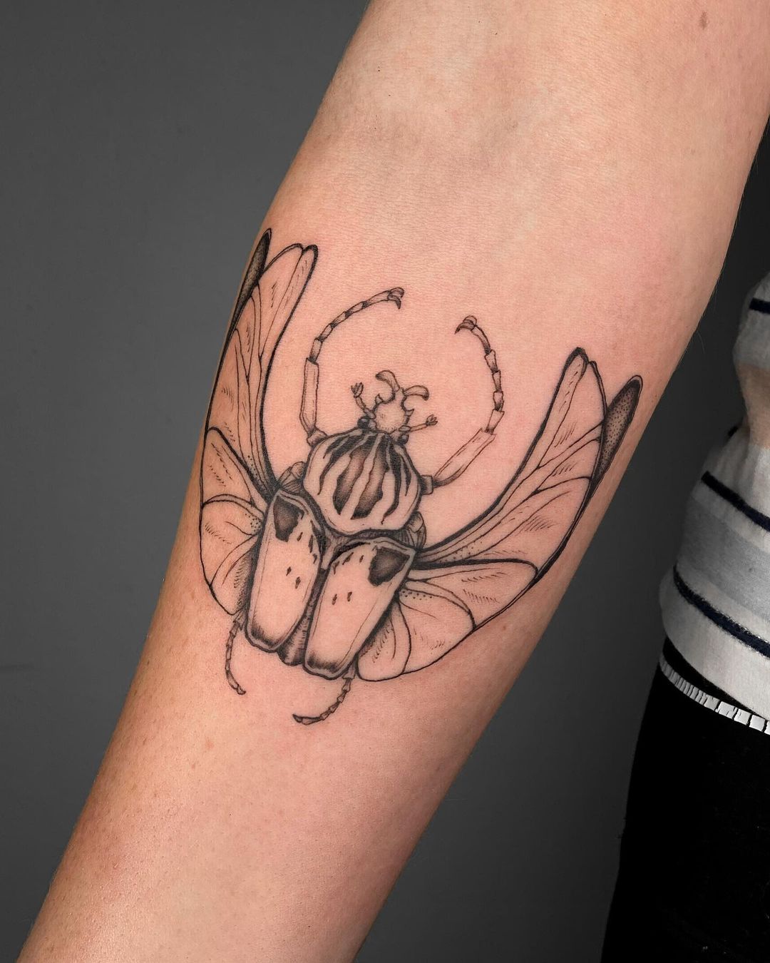 Scarab Beetle tattoo by matildatattoos