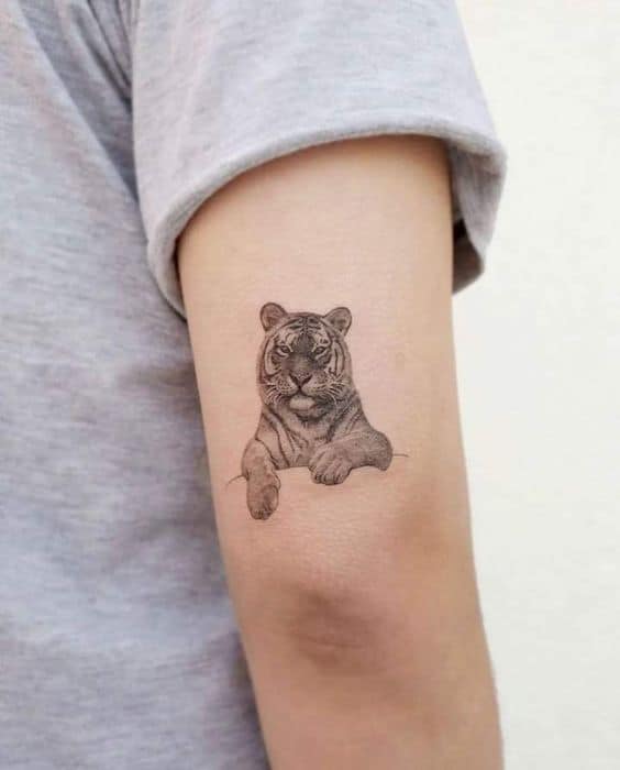 Simple tiger tattoo 1