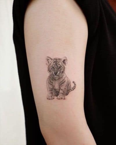Small tiger tattoo 3