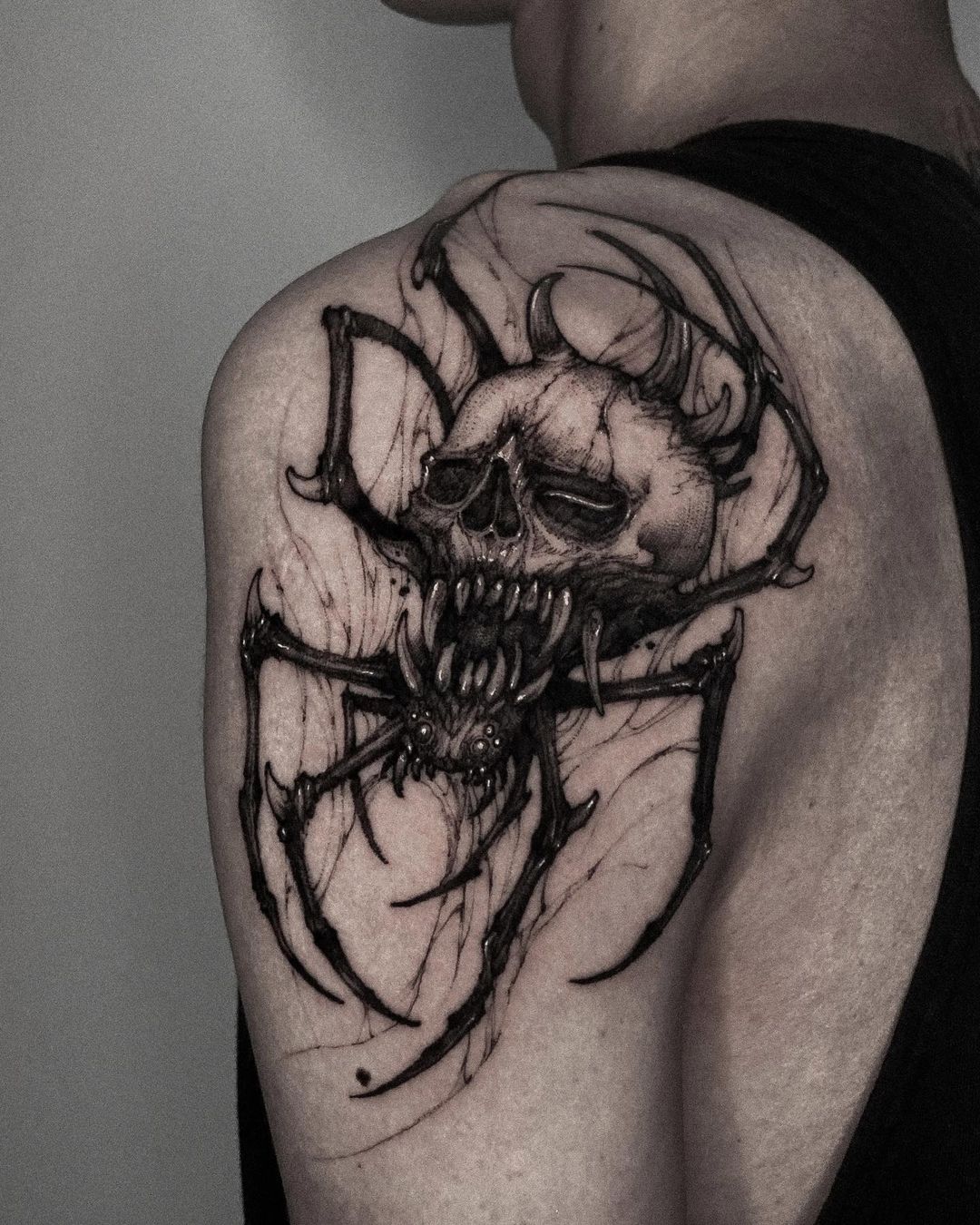 Spider tattoo design by rokyeom