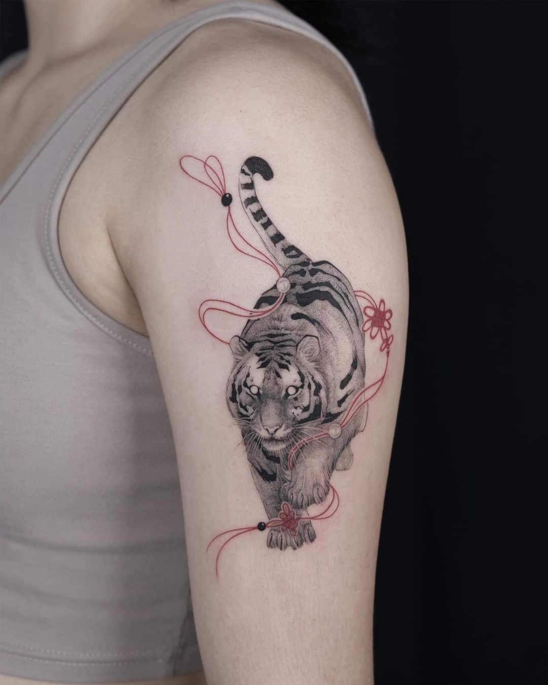 Tiger tattoo by wilwang tatt 1