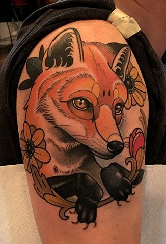 Scar cover up for Amanda - The Cunning Fox Tattoo Company | Facebook