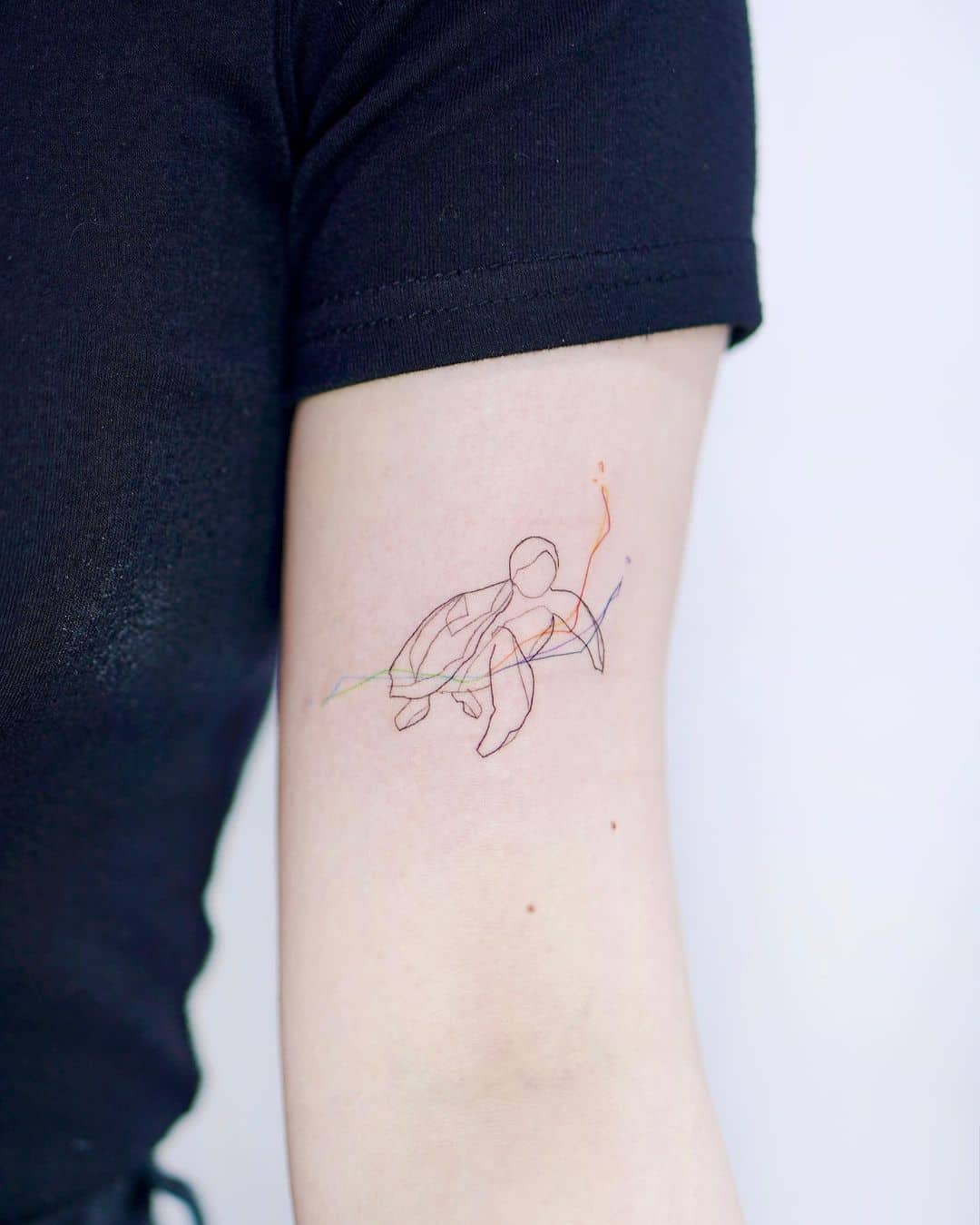 Turtle tattoo by imfine tat