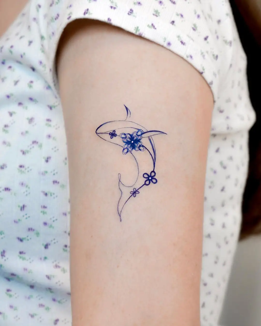 Unique whale tattoo by hwyl.tattoo