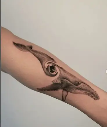 Unique whale tattoo by jamjam.tattoo