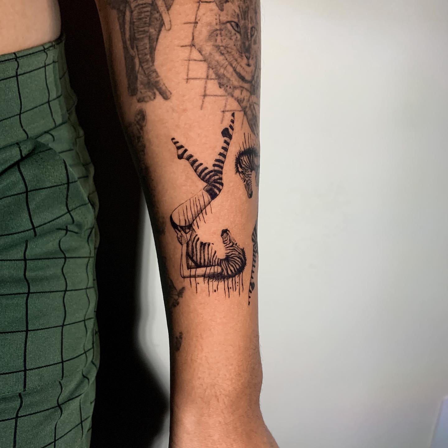 Unique zebra tattoo by manula.tattoo