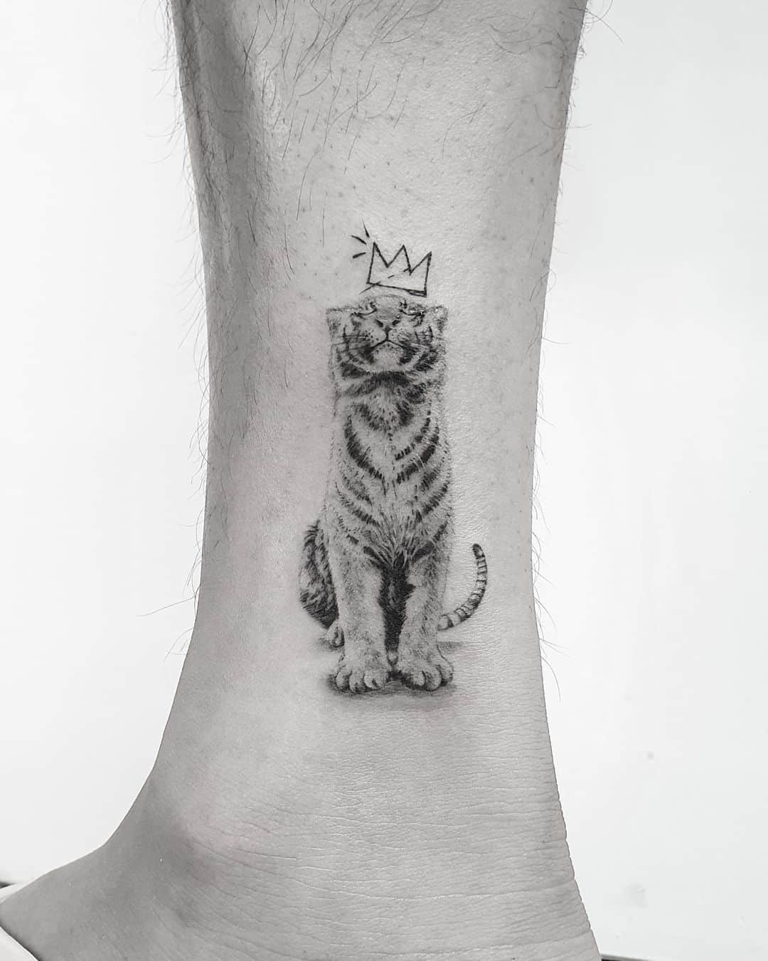 White tiger tattoo by ik tatz