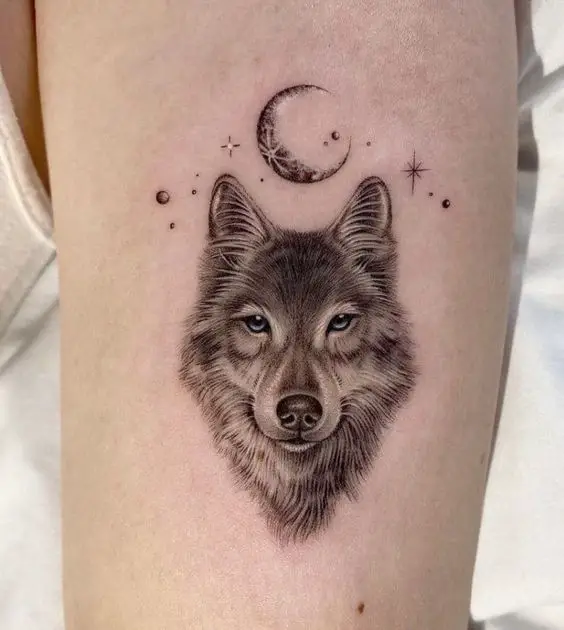 Wolf tattoo 1 2