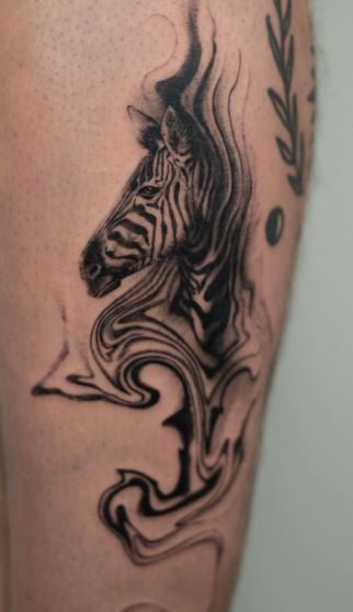 Zebra tattoo 1