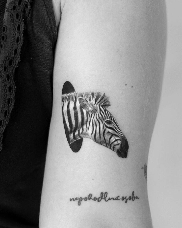 Unique And Eyecatching Express Yourself With A Zebra Tattoo