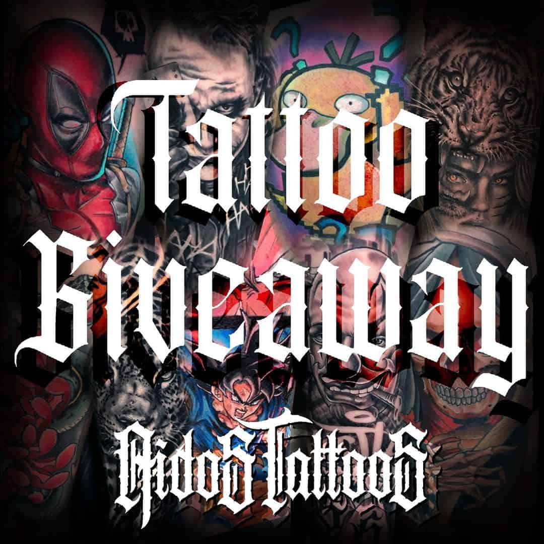 More than $2000 worth tattoo giveaway
