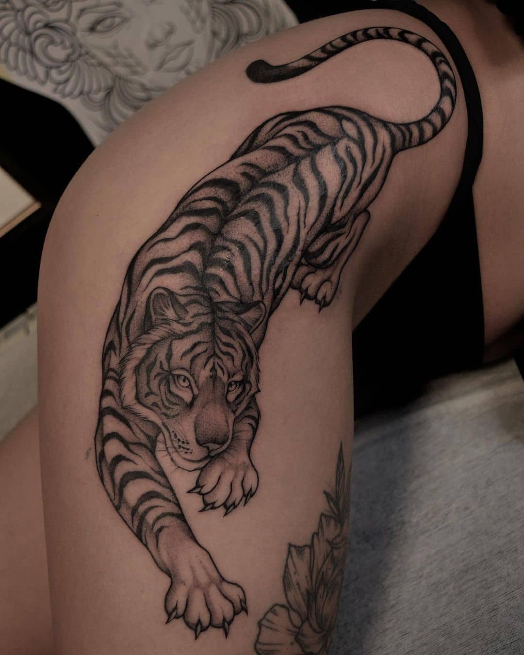 tiger tattoo design by piatkowska kasia