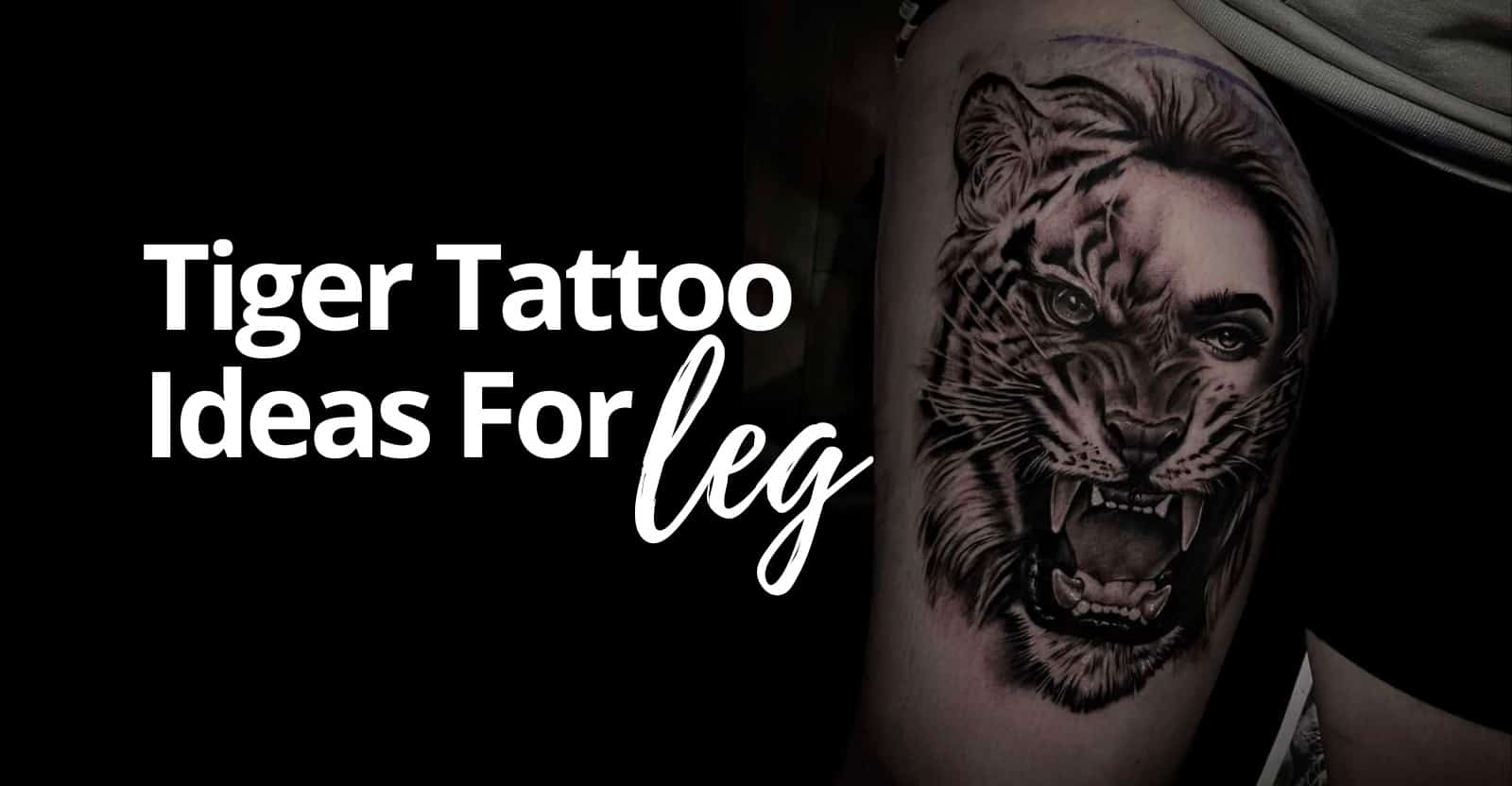 tiger tattoo ideas for leg