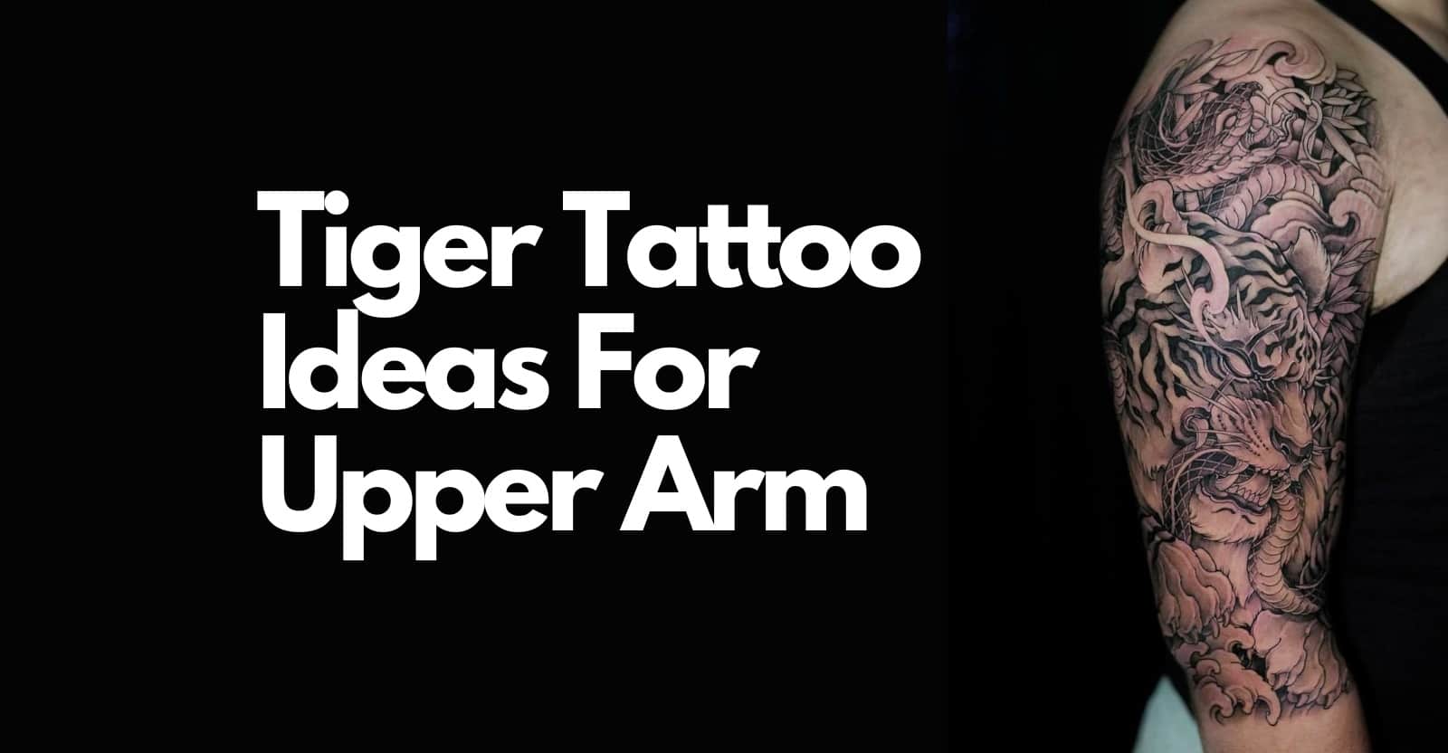 tiger tattoo ideas for upper arm