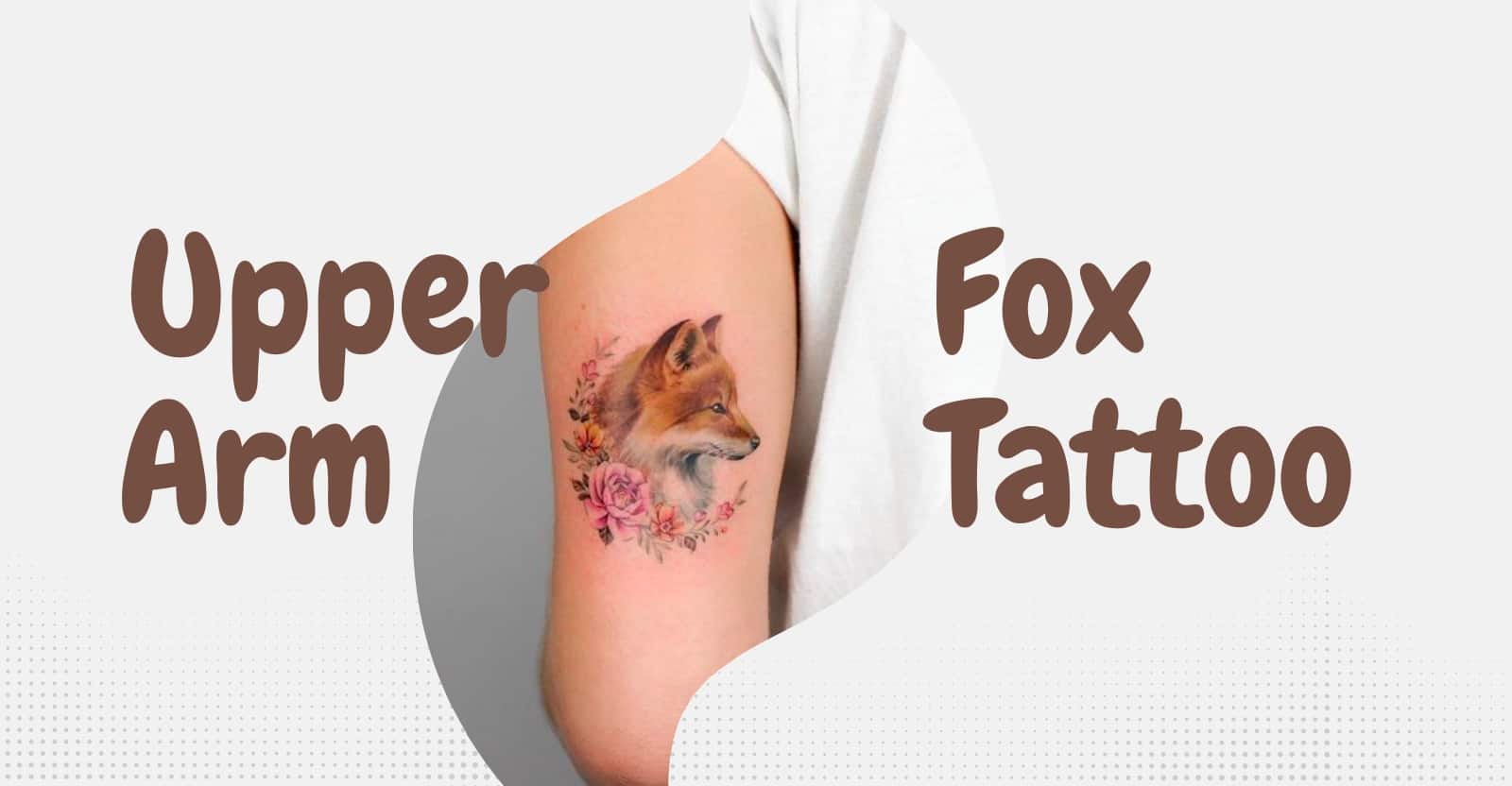 fox tattoo designs for upper arm