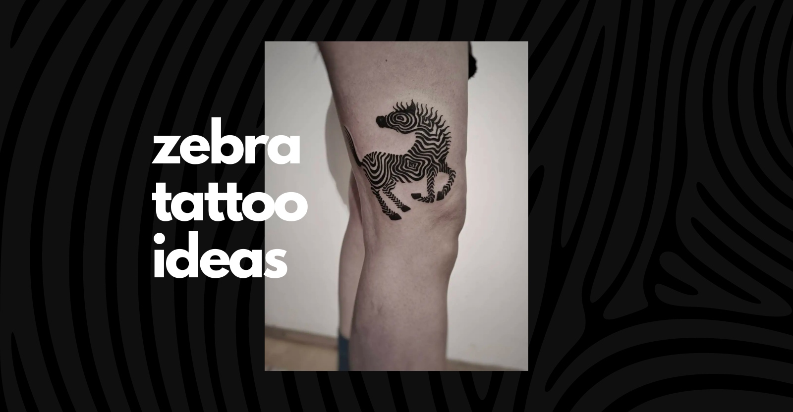 zebra tattoo ideas for men and women