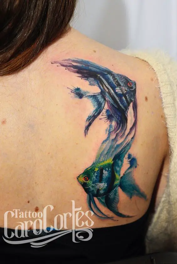 Angelfish tattoo 2