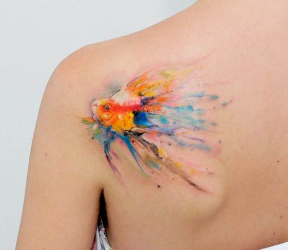 Angelfish tattoo 3