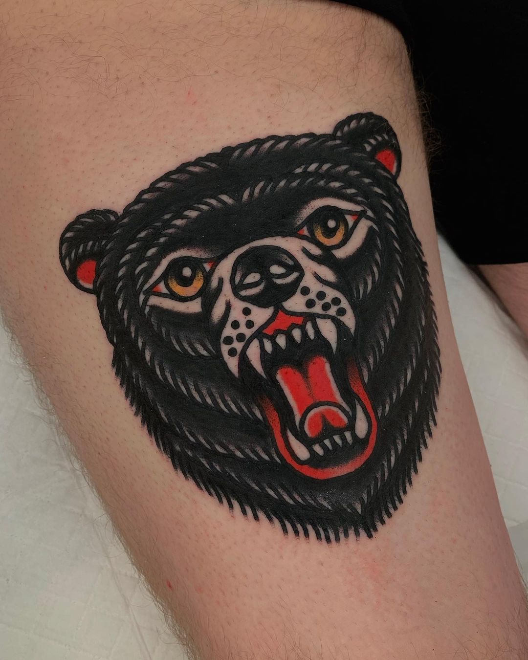 Bear tattoo by sonnybrowntattoo
