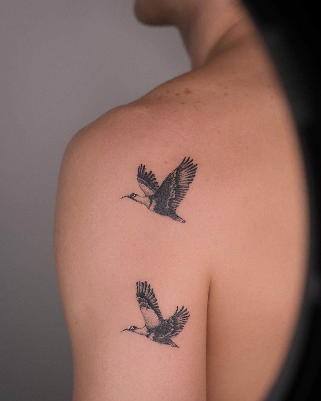 Birds tattoo for women by kaplan.tattooing