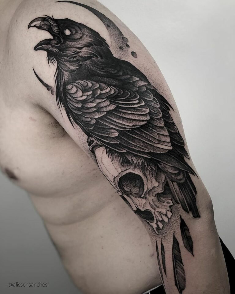 From Realistic To Abstract: Crow Tattoo Ideas For Every Style