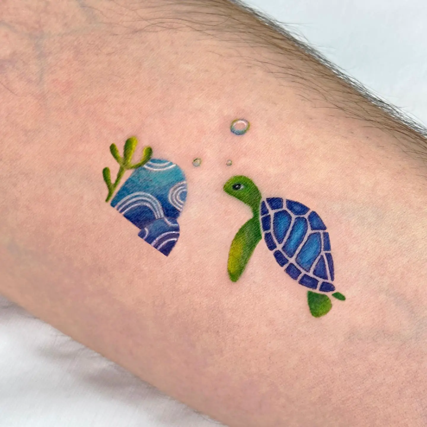 Cartoon design turtle tattoo by zuhaluz