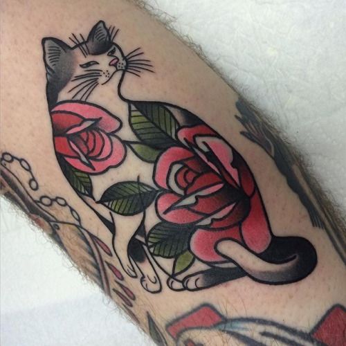 Cat tattoo design 2