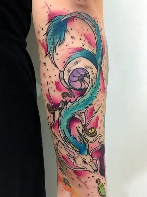 Colorful dragon tattoo 2 1