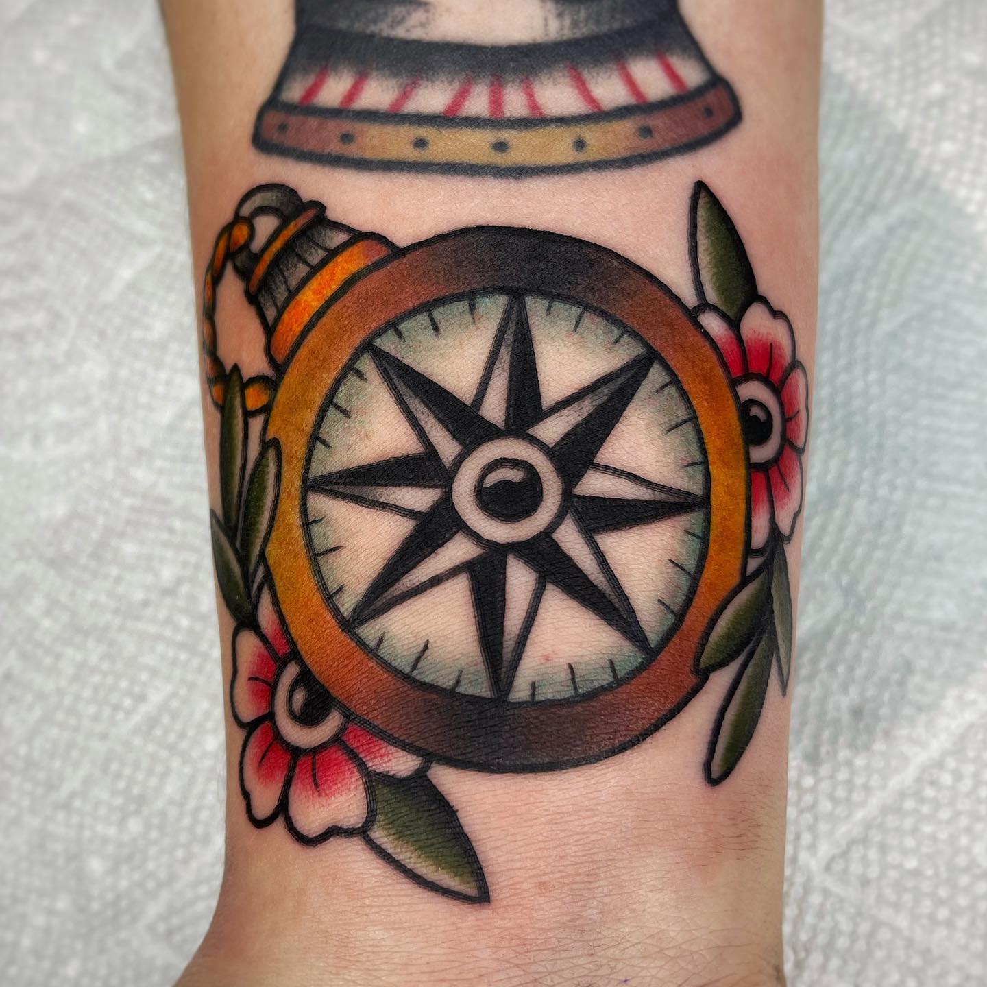Compass tattoo by