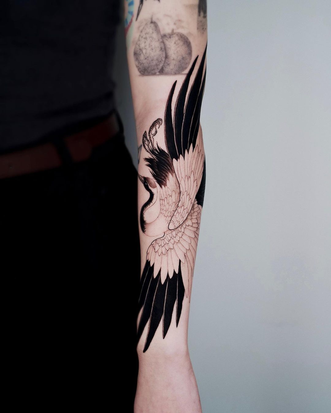 Crane tattoo by zittenofart