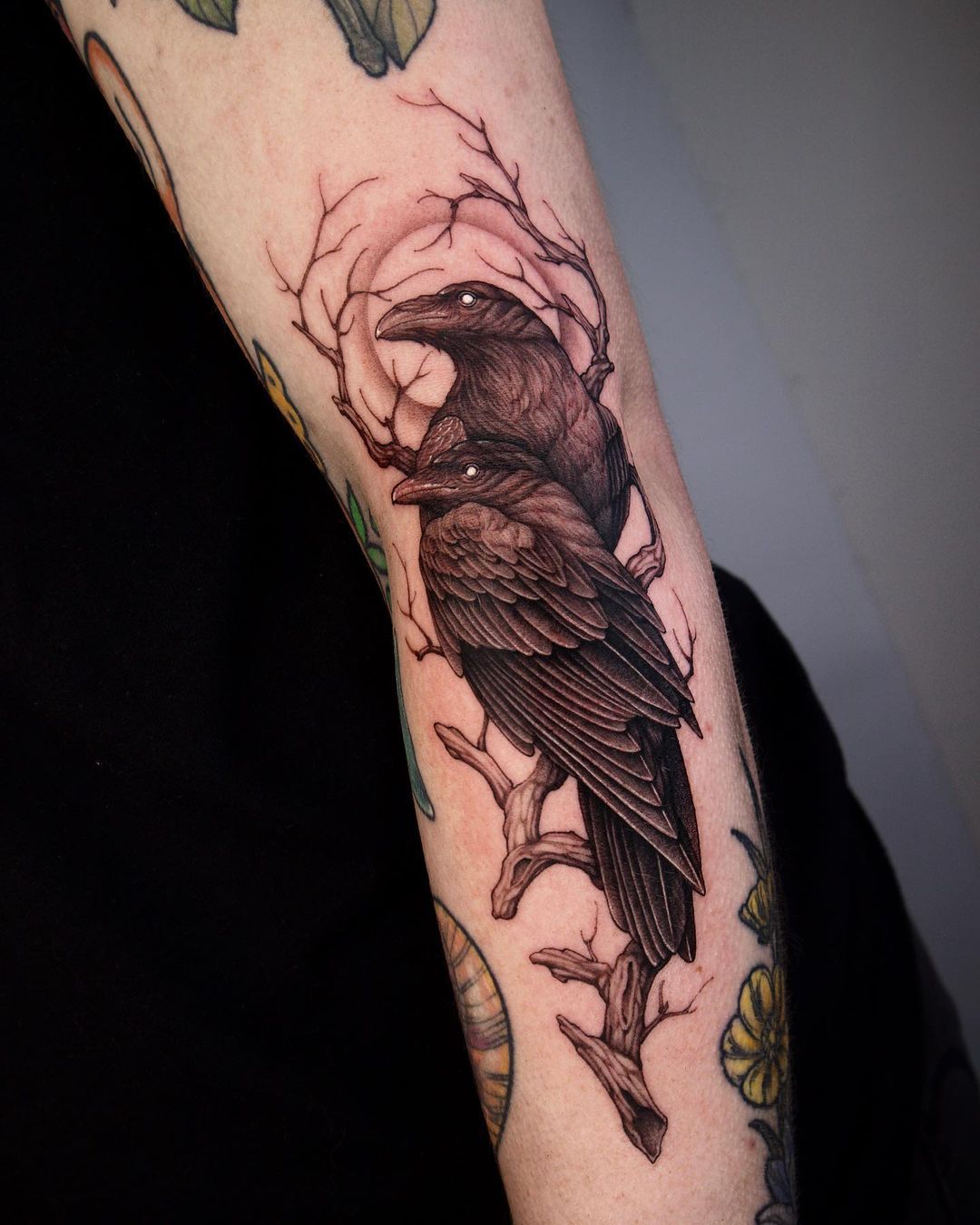 Realistic Raven tattoo, crow tattoo | Jesse Britten Tattoo in St Augustine,  Florida