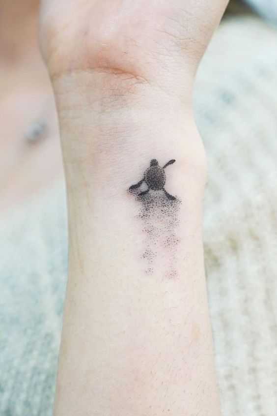 Cute turtle tattoo 1