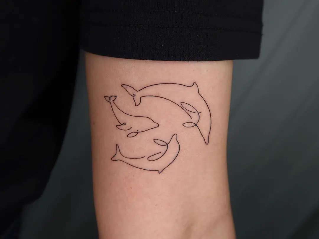 Dolphin tattoo design by ann tattooo