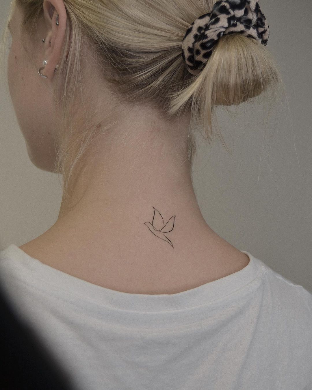 Dove bird tattoo by monochrom.ink