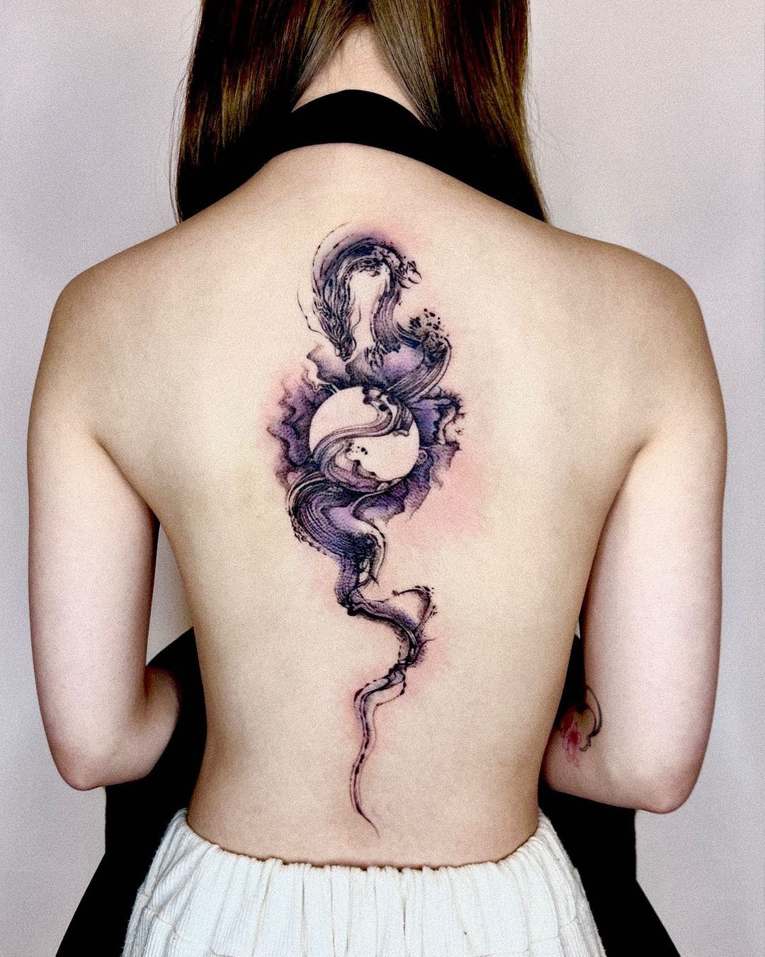 Dragon back tattoo by gooka.tattoo