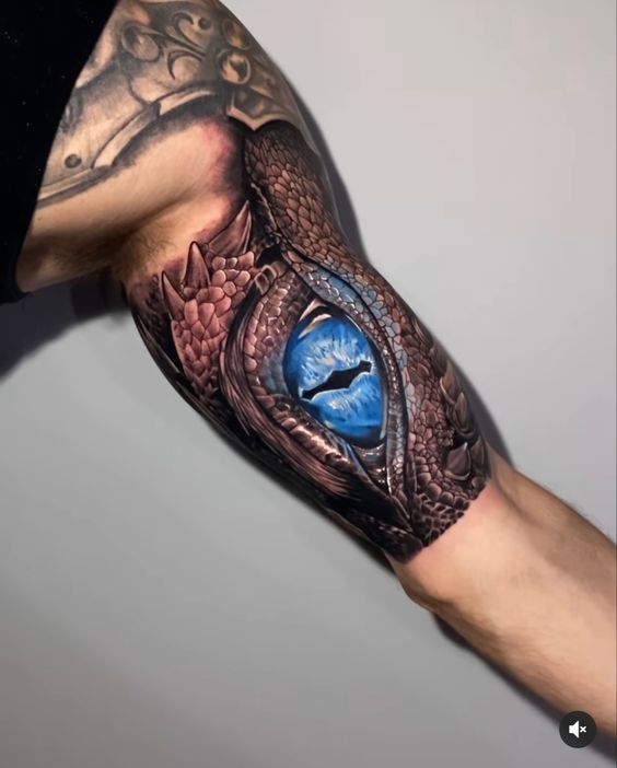 Dragon eye tattoo 4